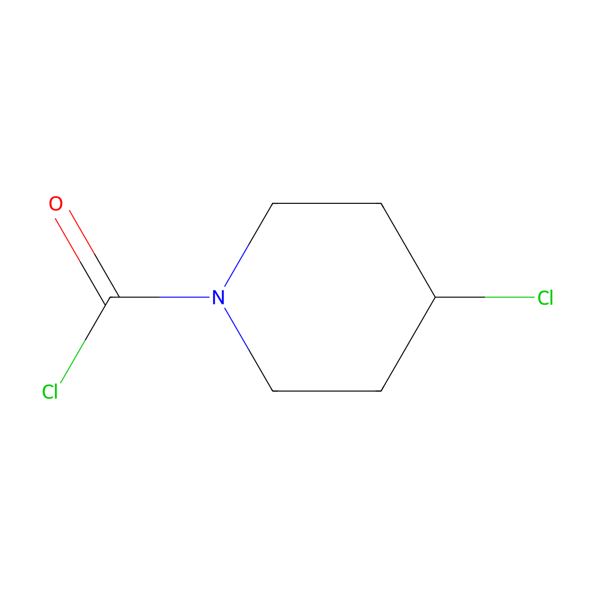 4-Chloropiperidine-1-carbonyl chloride molecular structure, CAS 2445790-40-7