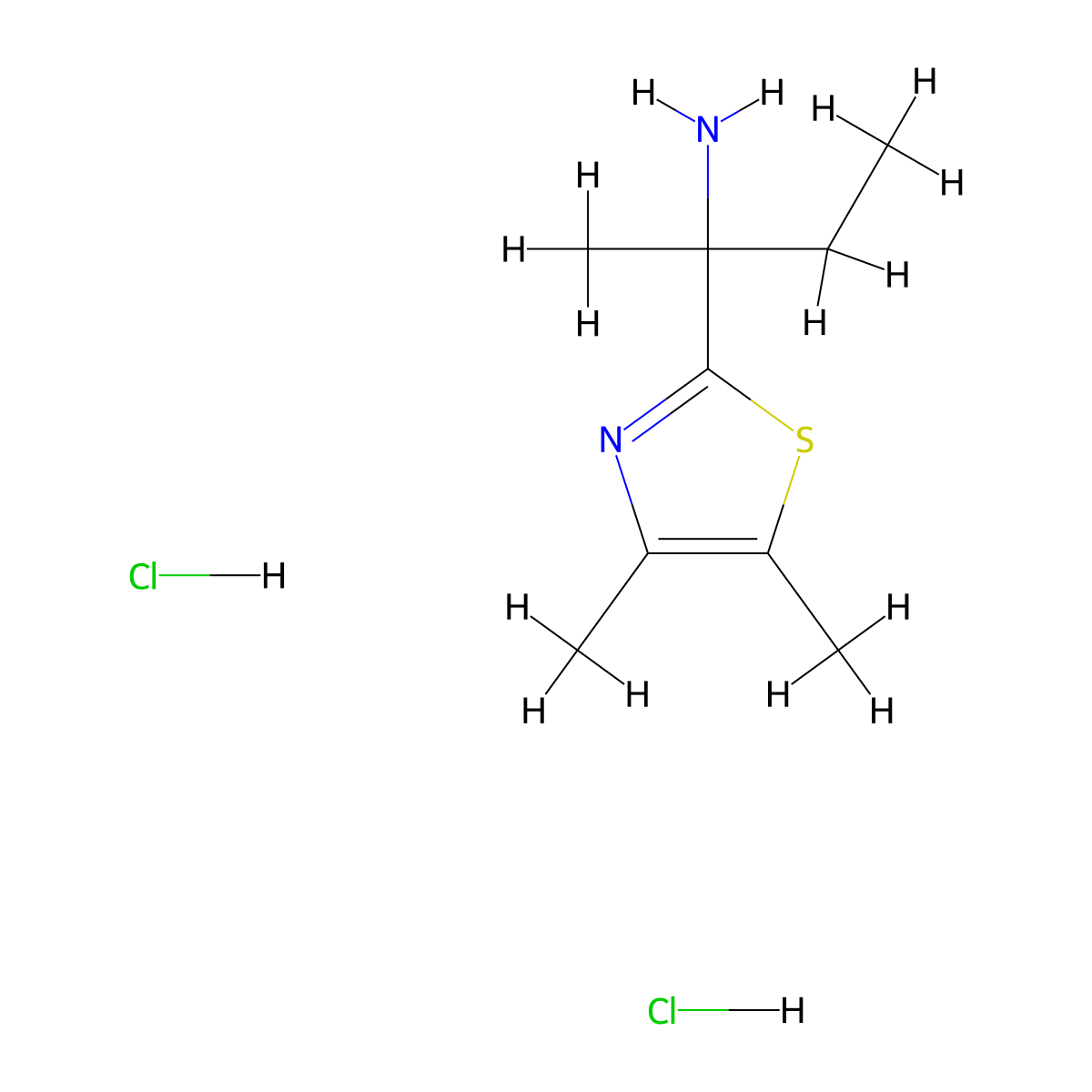 2-(4,5-Dimethyl-1,3-thiazol-2-yl)butan-2-amine dihydrochloride molecular structure, CAS 2445790-60-1