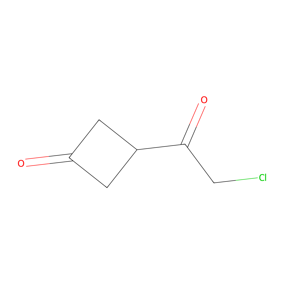 3-(2-Chloroacetyl)cyclobutan-1-one molecular structure, CAS 2445790-61-2