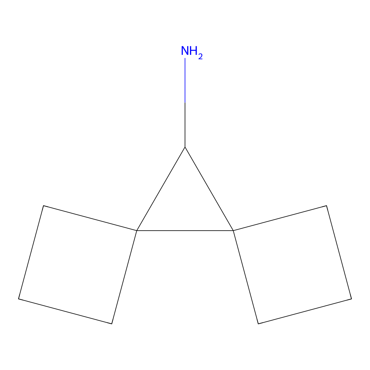 Dispiro[3.0.3^{5}.1^{4}]nonan-9-amine molecular structure, CAS 2445790-79-2