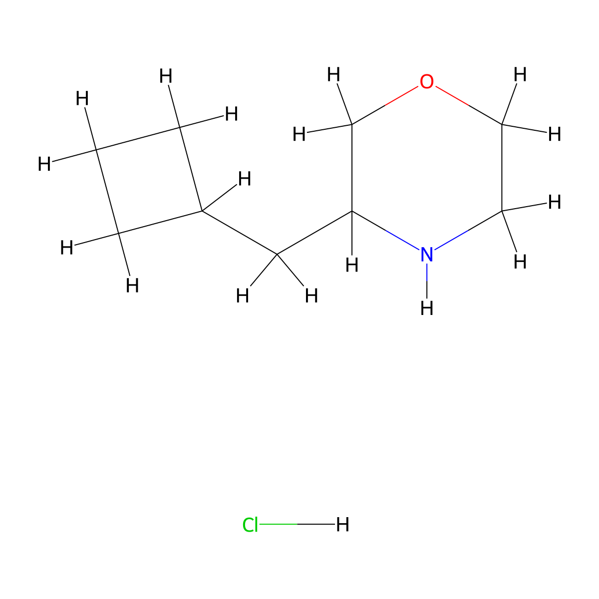 3-(Cyclobutylmethyl)morpholine hydrochloride molecular structure, CAS 2445791-06-8