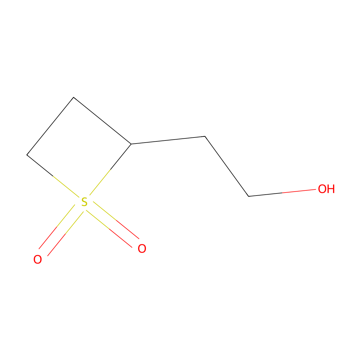 2-(2-Hydroxyethyl)-1lambda6-thietane-1,1-dione molecular structure, CAS 2445791-32-0