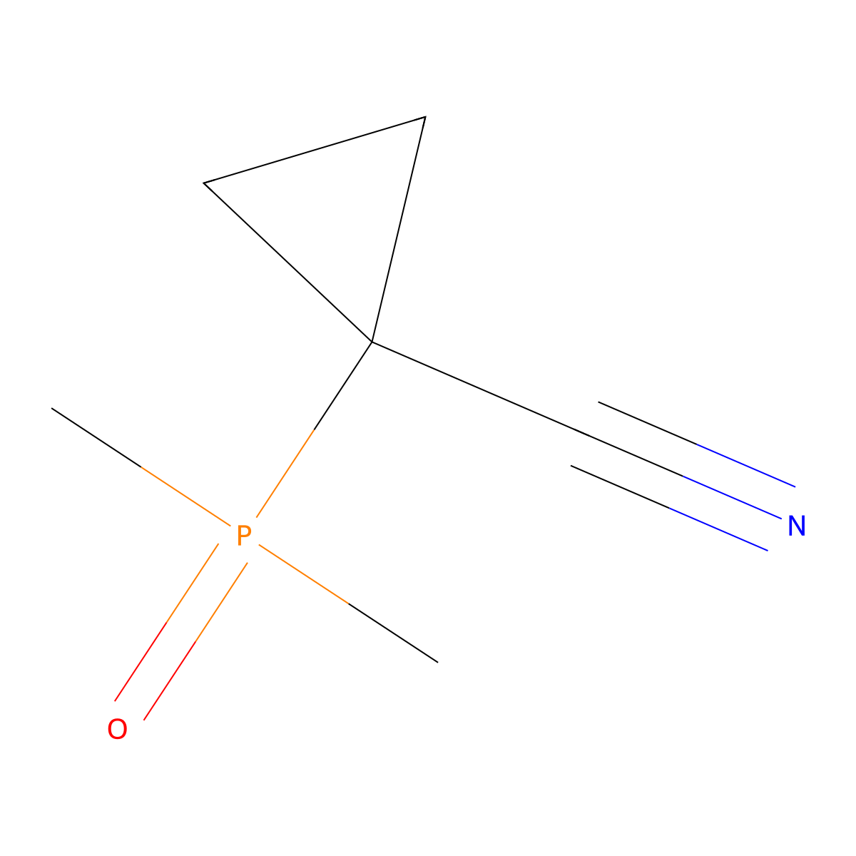 1-(Dimethylphosphoryl)cyclopropane-1-carbonitrile molecular structure, CAS 2445791-68-2