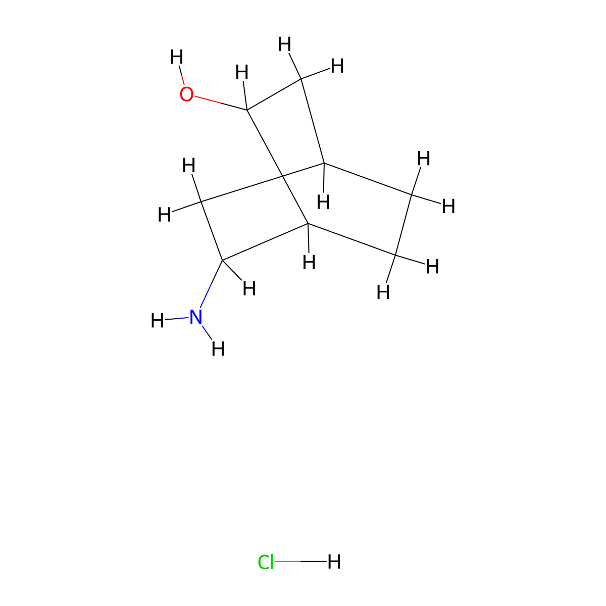 6-Aminobicyclo[2.2.2]octan-2-ol hydrochloride molecular structure, CAS 2445792-02-7