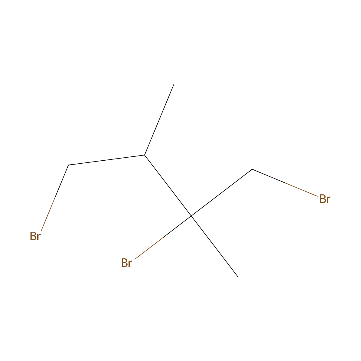 1,2,4-Tribromo-2,3-dimethylbutane molecular structure, CAS 2445792-13-0