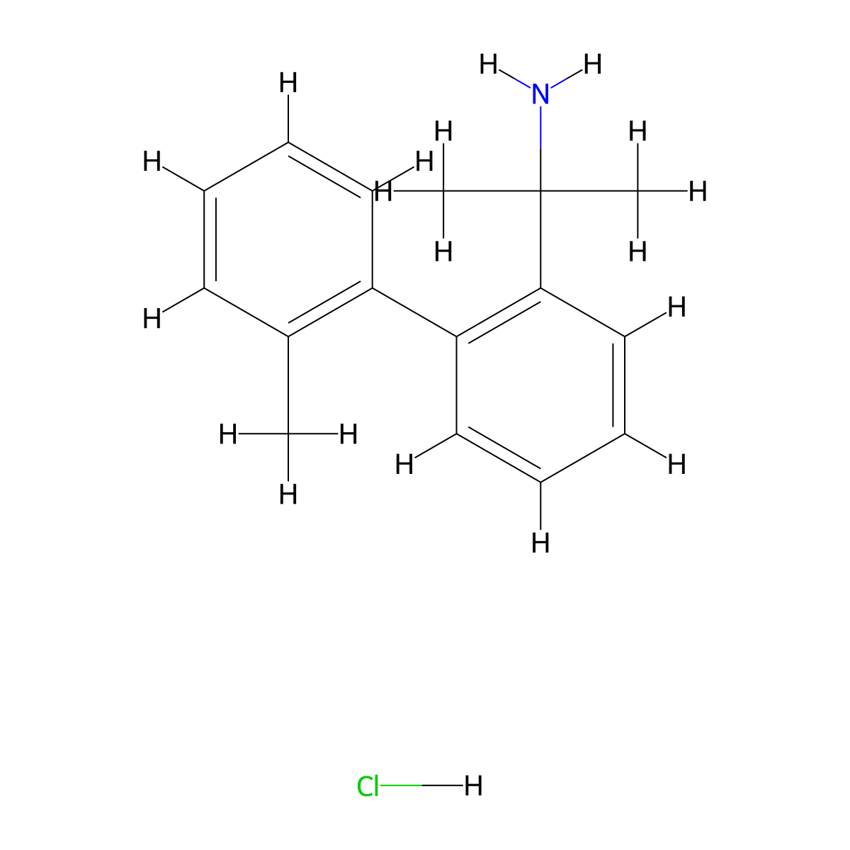 2-[2-(2-Methylphenyl)phenyl]propan-2-amine;hydrochloride molecular structure, CAS 2445792-24-3