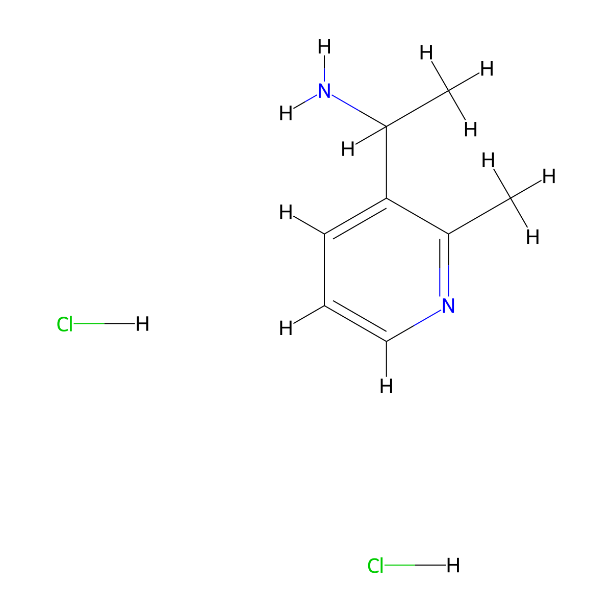 1-(2-Methylpyridin-3-yl)ethan-1-amine dihydrochloride molecular structure, CAS 2445792-45-8