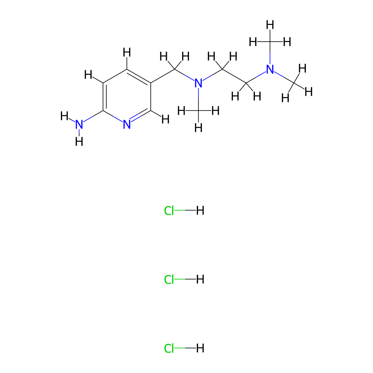 5-({[2-(Dimethylamino)ethyl](methyl)amino}methyl)pyridin-2-amine trihydrochloride molecular structure, CAS 2445792-48-1