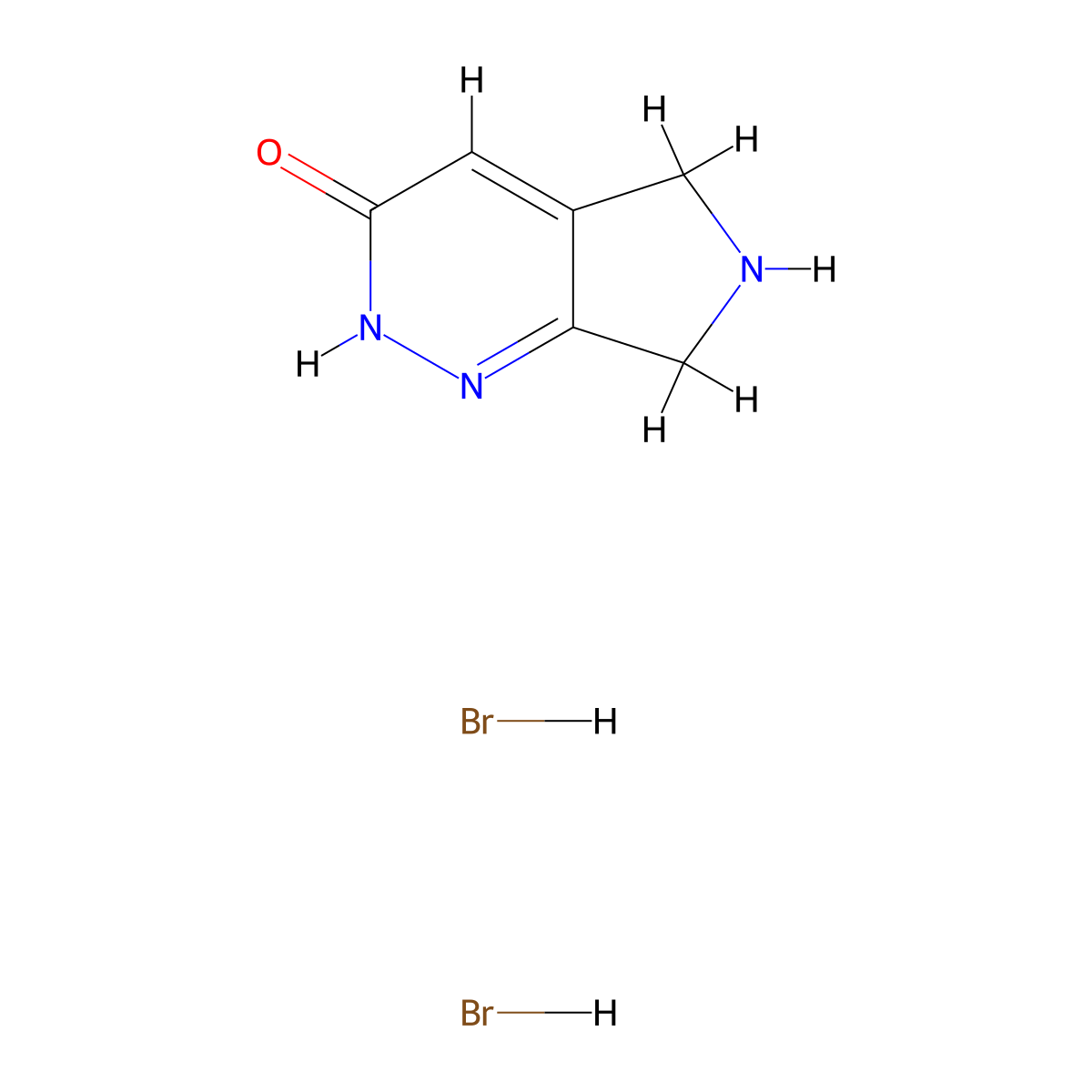 5H,6H,7H-pyrrolo[3,4-c]pyridazin-3-oldihydrobromide molecular structure, CAS 2445792-73-2