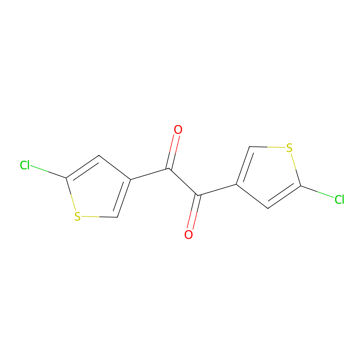 Bis(5-chlorothiophen-3-yl)ethane-1,2-dione molecular structure, CAS 2445793-18-8