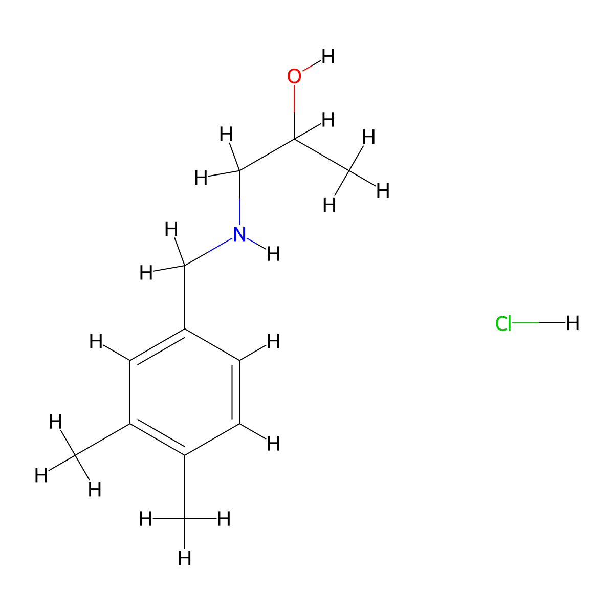 1-[(3,4-Dimethylphenyl)methylamino]propan-2-ol;hydrochloride molecular structure, CAS 2445793-22-4