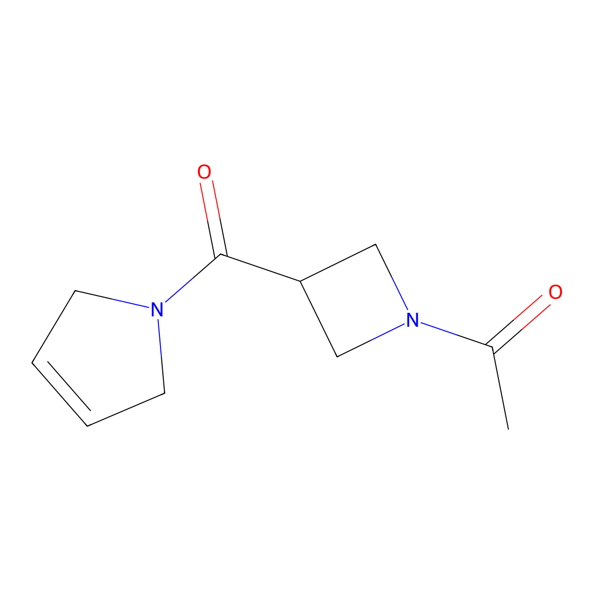 1-[3-(2,5-dihydro-1H-pyrrole-1-carbonyl)azetidin-1-yl]ethan-1-one molecular structure, CAS 2445793-35-9