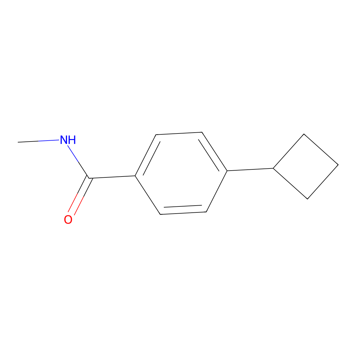4-cyclobutyl-N-methylbenzamide molecular structure, CAS 2445793-45-1