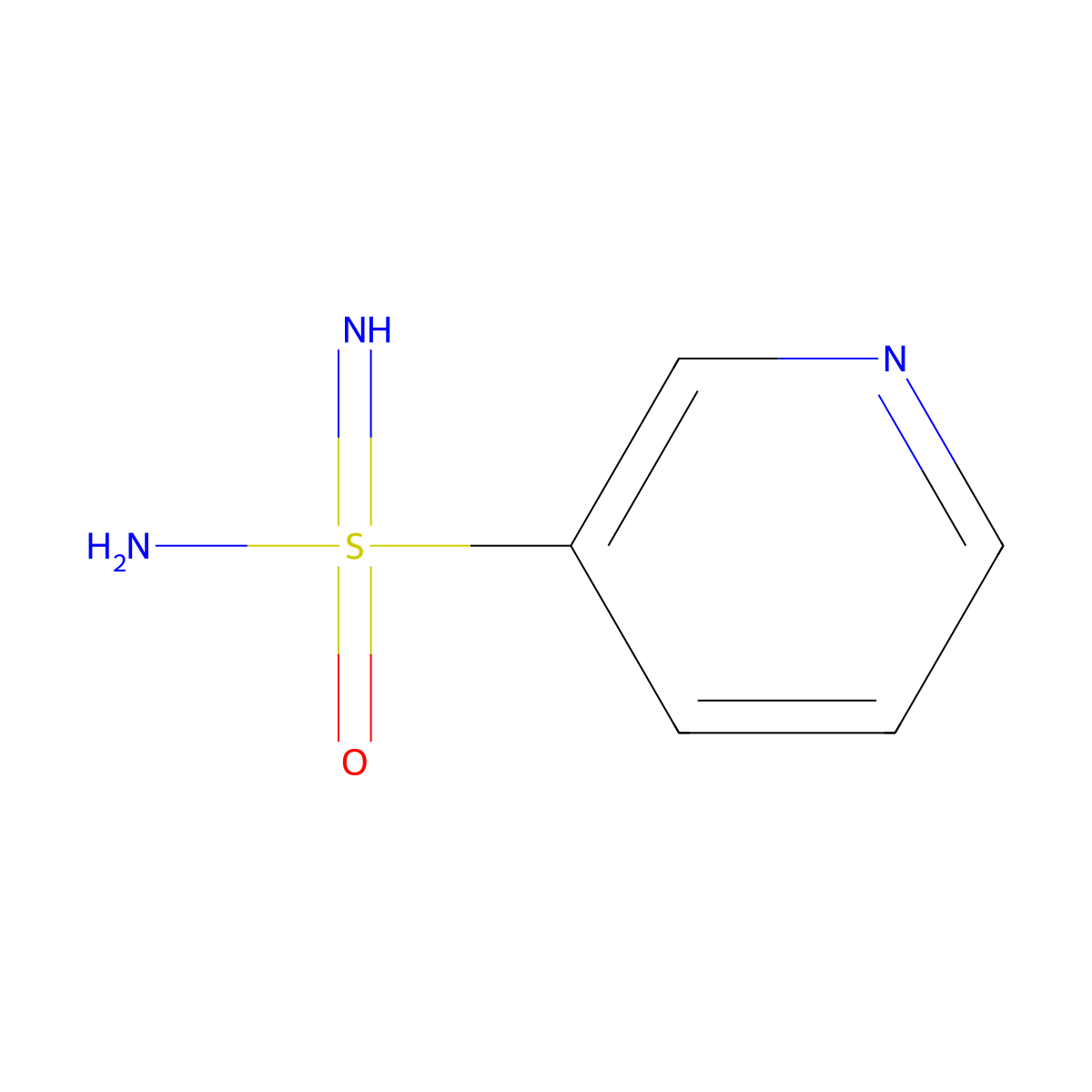 Pyridine-3-sulfonoimidamide molecular structure, CAS 2445794-57-8