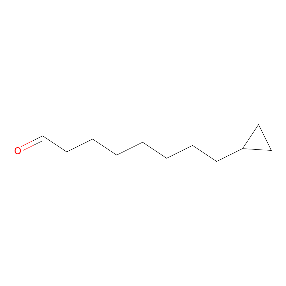 8-Cyclopropyloctanal molecular structure, CAS 2445794-72-7