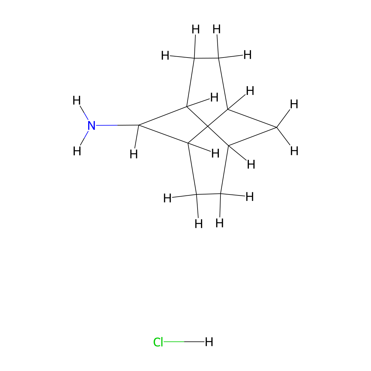 Tricyclo[4.4.0.0,3,8]decan-2-aminehydrochloride molecular structure, CAS 2445794-73-8