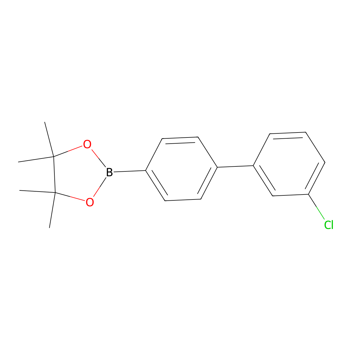 3'-Chlorobiphenyl-4-boronic acid pinacol ester molecular structure, CAS 2445899-36-3