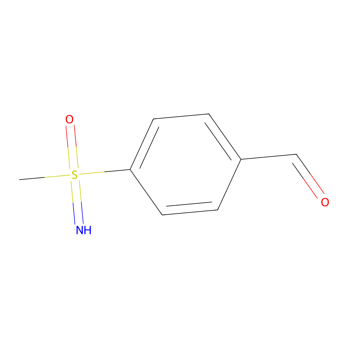 4-(S-Methylsulfonimidoyl)benzaldehyde molecular structure, CAS 2445906-28-3