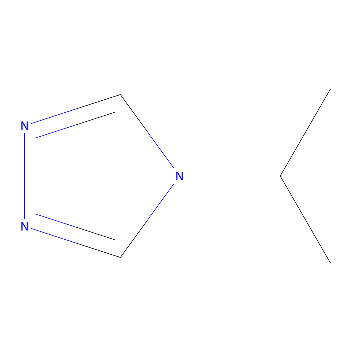 4-(propan-2-yl)-4H-1,2,4-triazole molecular structure, CAS 24463-56-7