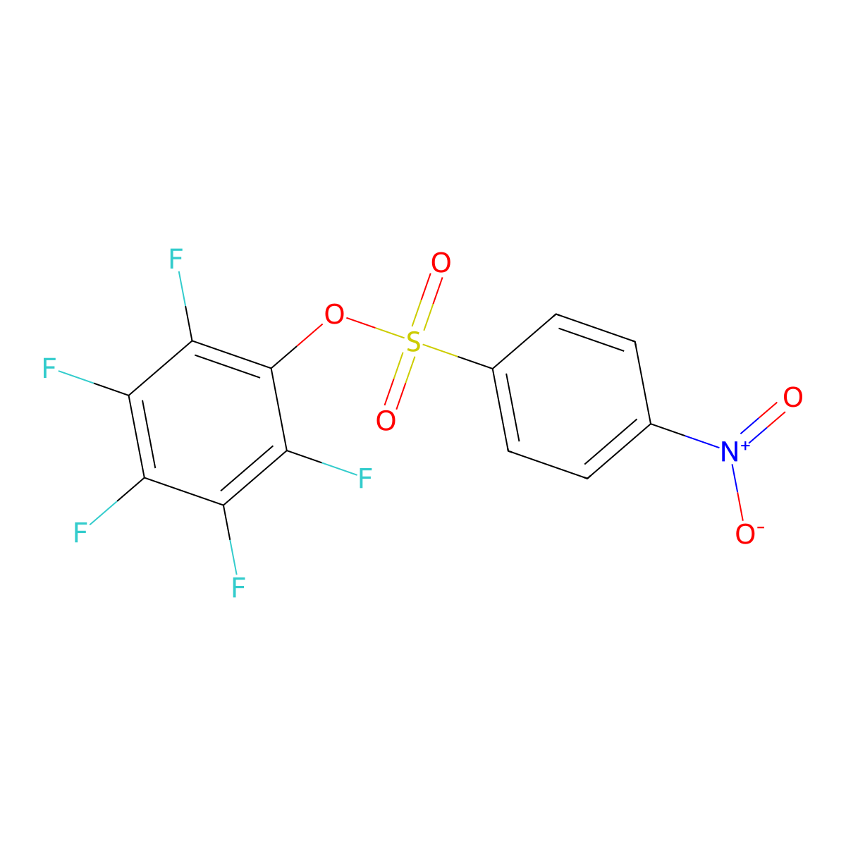 Pentafluorophenyl 4-Nitrobenzenesulfonate molecular structure, CAS 244633-31-6