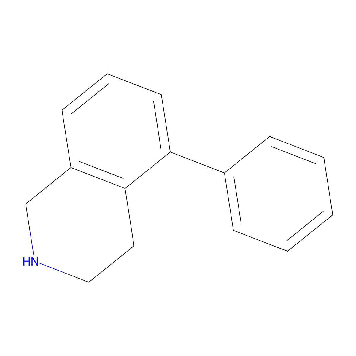 5-Phenyl-1,2,3,4-tetrahydroisoquinoline molecular structure, CAS 24464-38-8