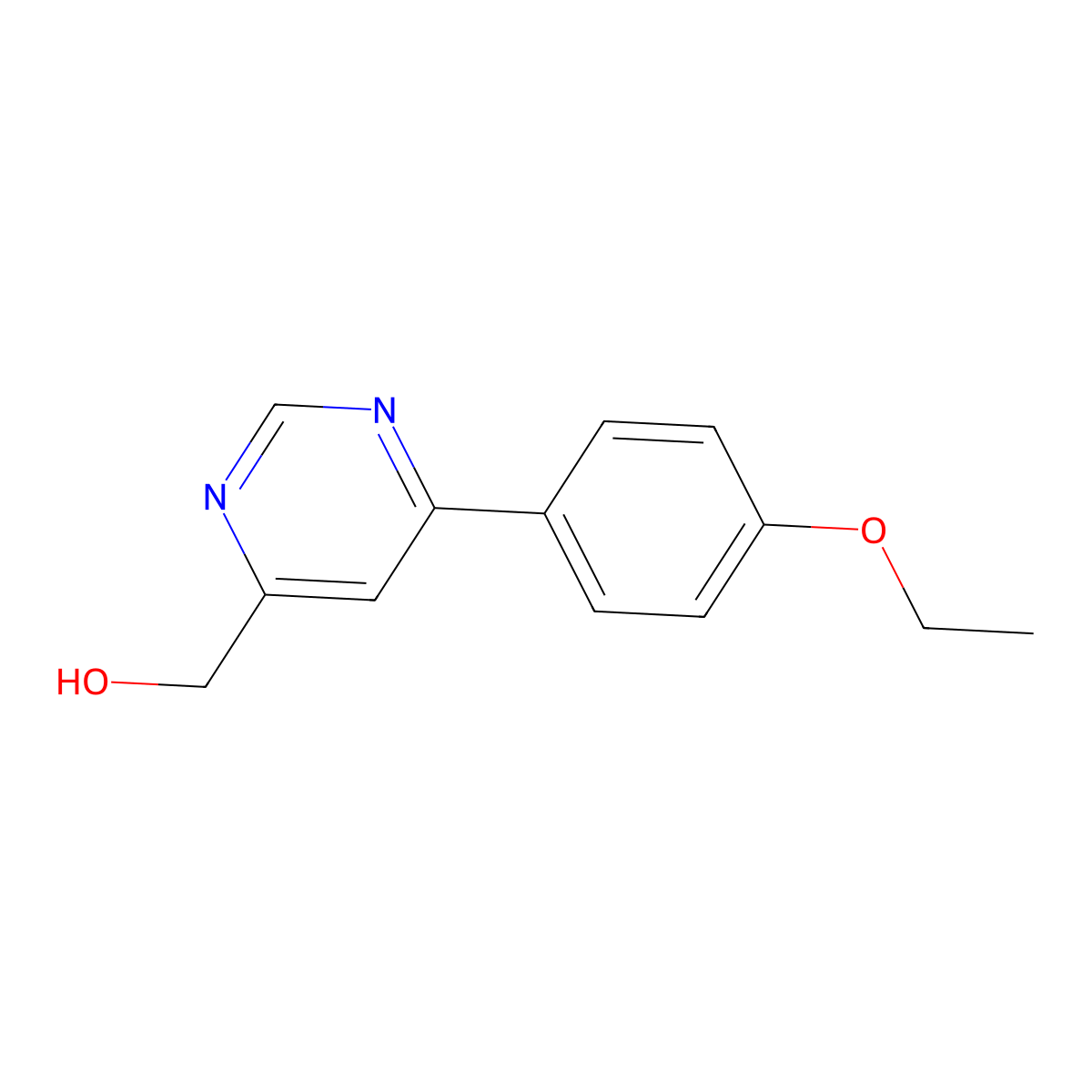 [6-(4-Ethoxyphenyl)pyrimidin-4-yl]methanol molecular structure, CAS 2446489-42-3