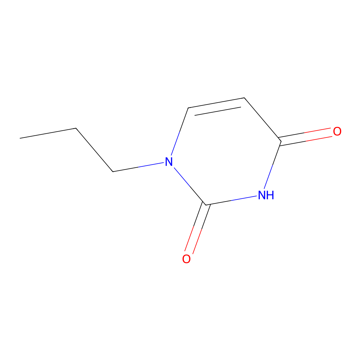 1-propylpyrimidine-2,4(1H,3H)-dione molecular structure, CAS 24466-52-2