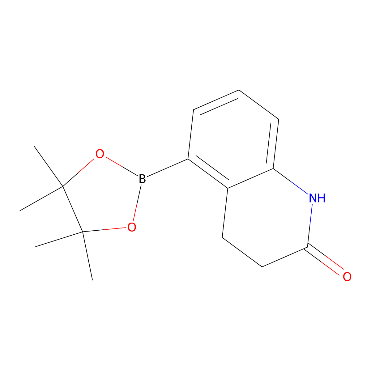 5-(Tetramethyl-1,3,2-dioxaborolan-2-yl)-1,2,3,4-tetrahydroquinolin-2-one molecular structure, CAS 2446617-95-2