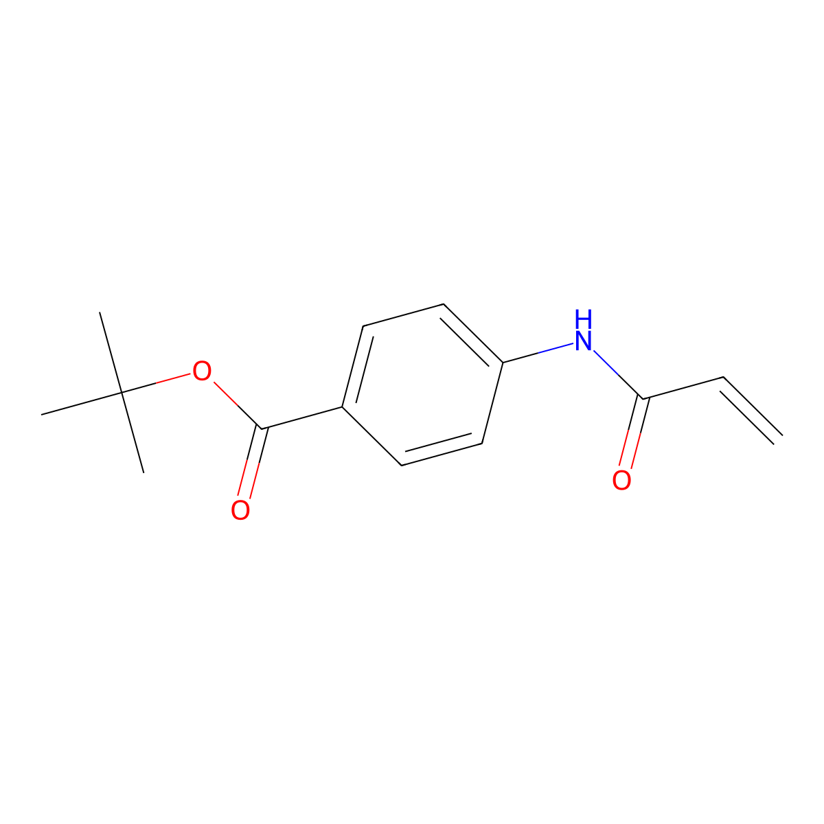 Tert-butyl 4-(prop-2-enamido)benzoate molecular structure, CAS 2446668-79-5