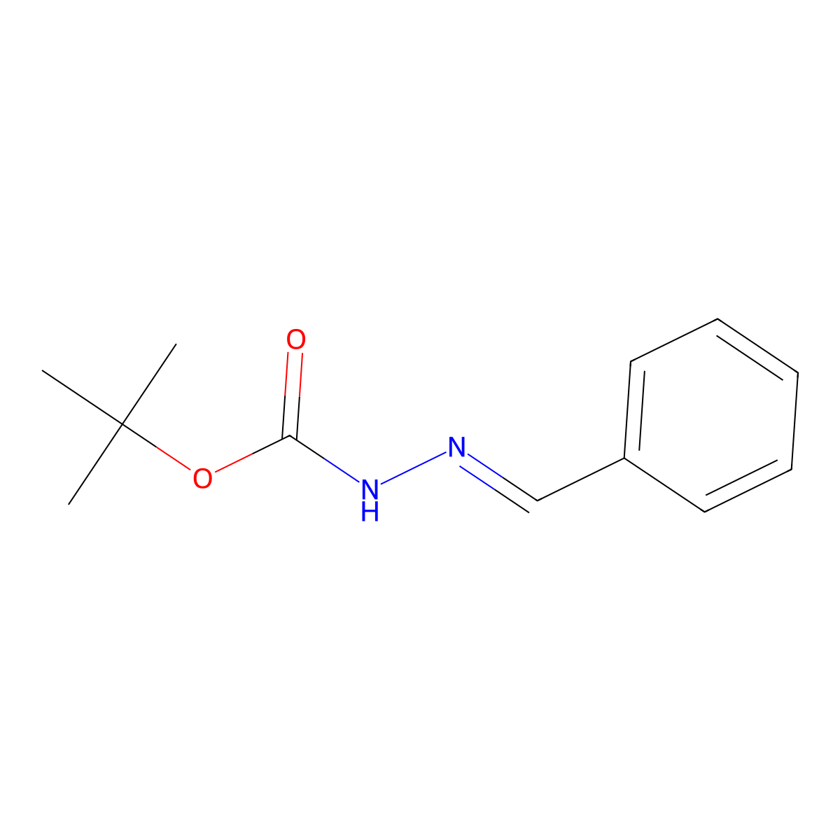 (E)-tert-Butyl 2-benzylidenehydrazinecarboxylate molecular structure, CAS 24469-50-9