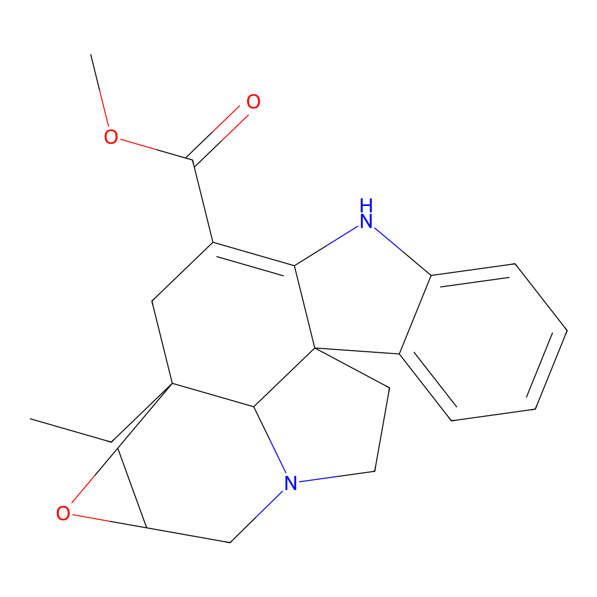 Lochnericin molecular structure, CAS 2447-58-7