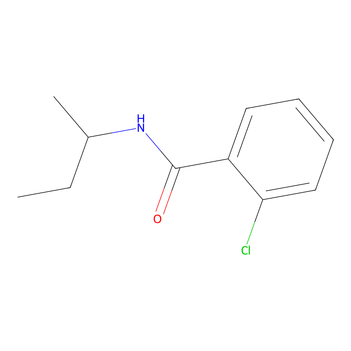 N-(Sec-butyl)-2-chlorobenzamide molecular structure, CAS 2447-84-9