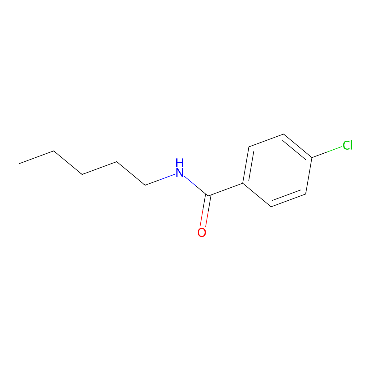 4-chloro-N-pentylbenzamide molecular structure, CAS 2447-86-1