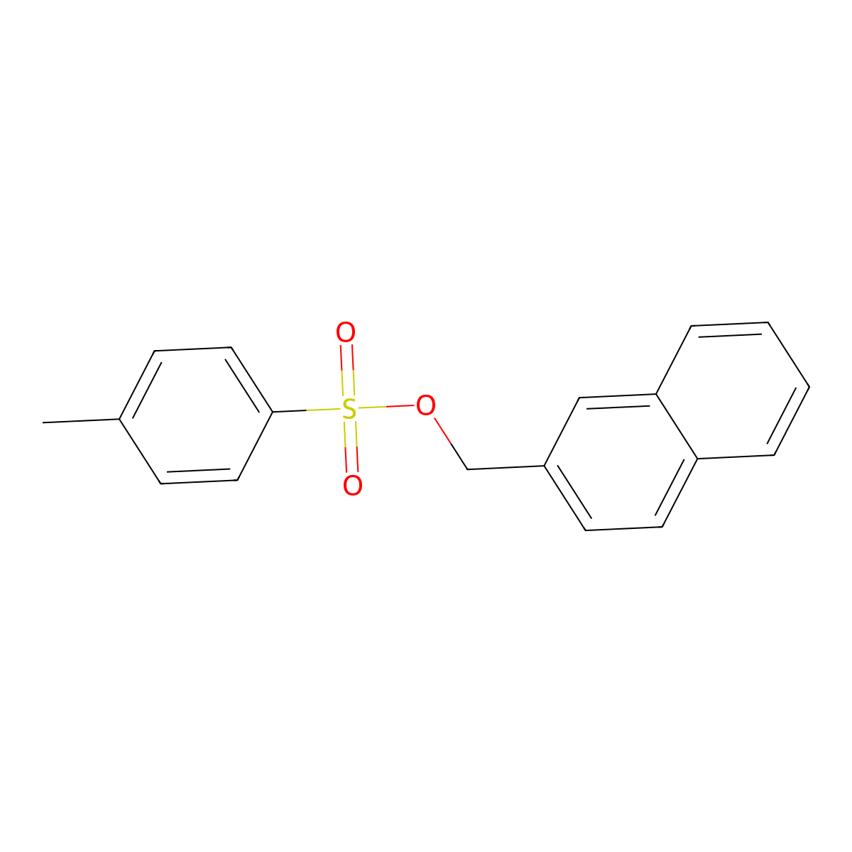 (Naphthalen-2-yl)methyl 4-methylbenzene-1-sulfonate molecular structure, CAS 24471-37-2
