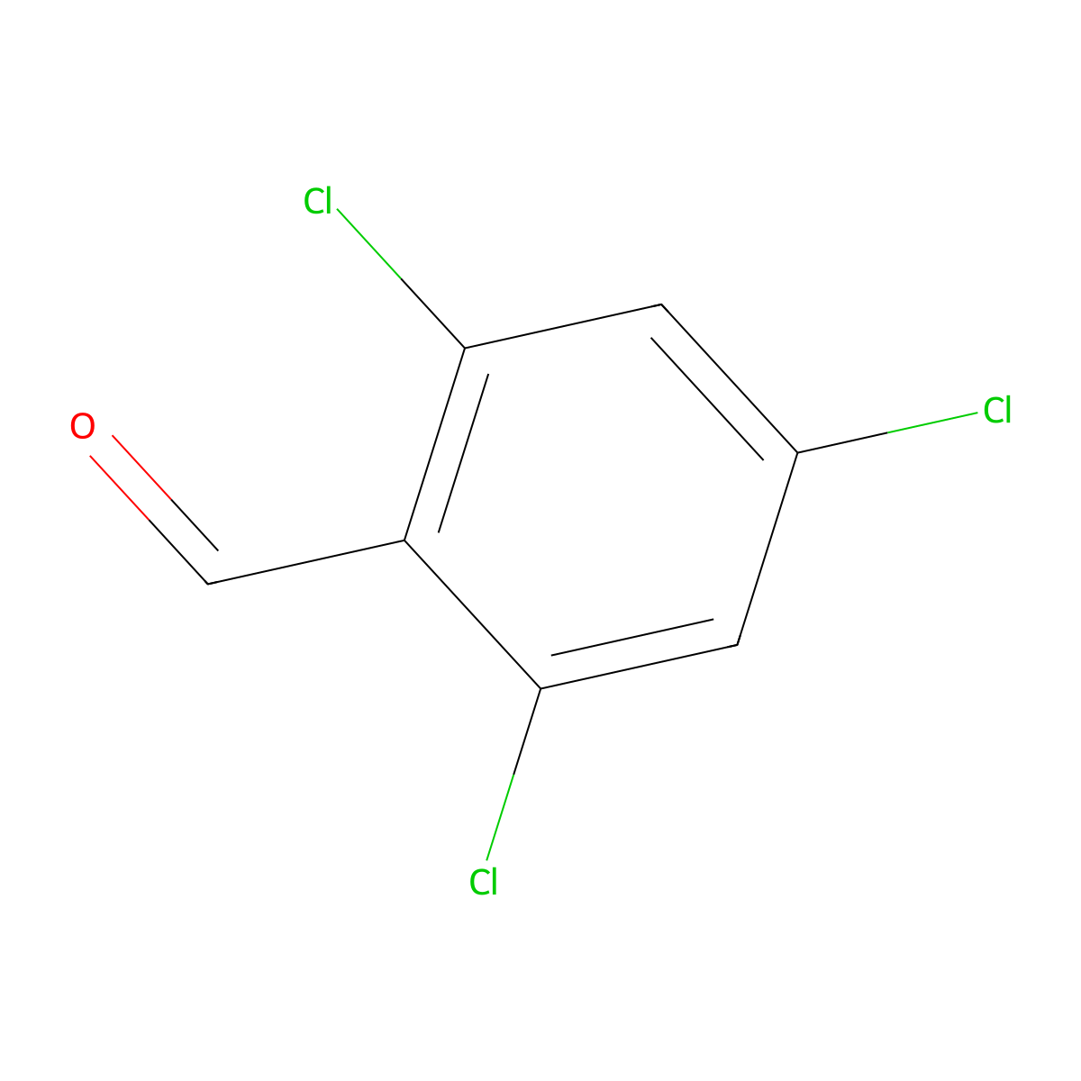 2,4,6-Trichlorobenzaldehyde molecular structure, CAS 24473-00-5