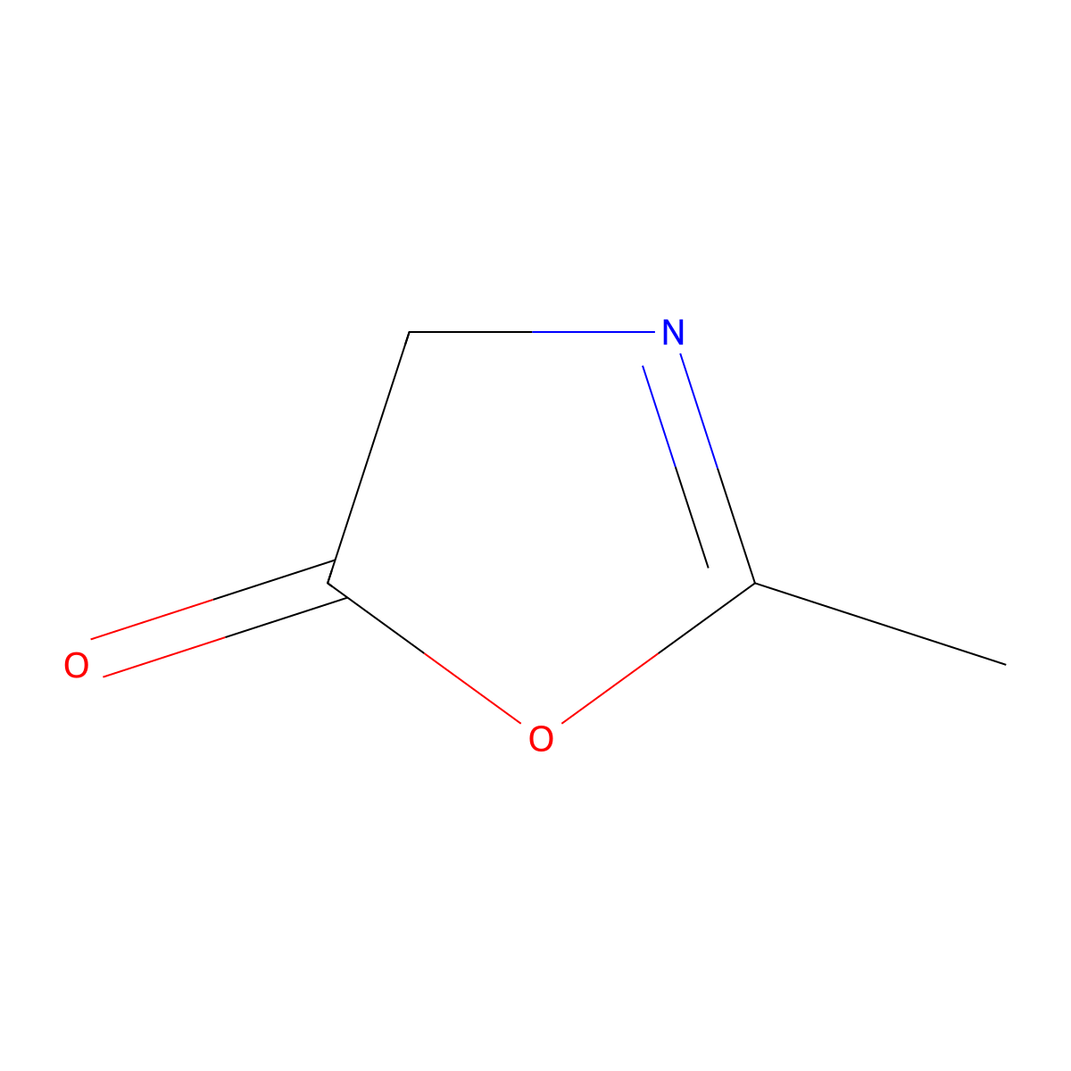 2-methyl-5(4H)-oxazolone molecular structure, CAS 24474-93-9