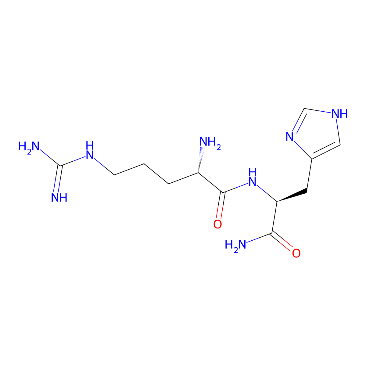H-Arg-His-NH2 molecular structure, CAS 244765-93-3