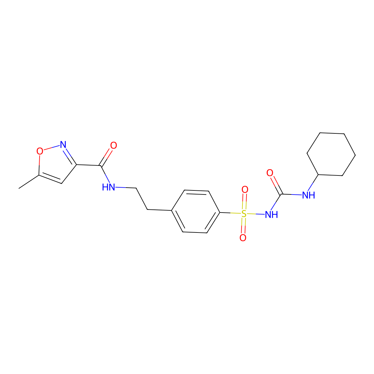 Glisolamide molecular structure, CAS 24477-37-0