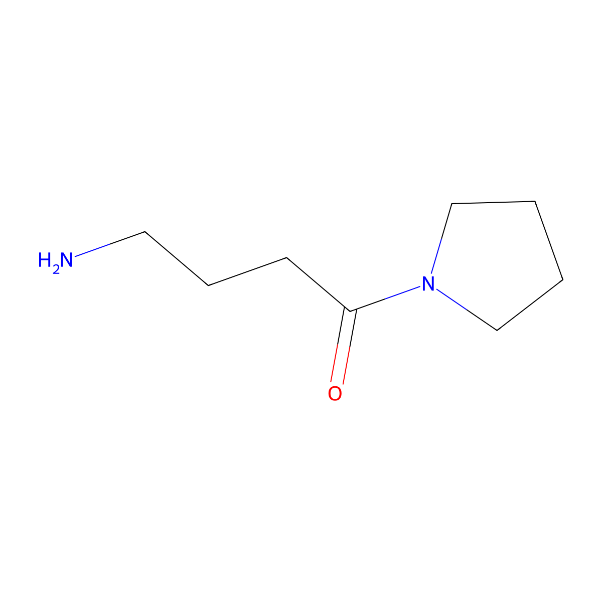 4-Amino-1-(pyrrolidin-1-yl)butan-1-one molecular structure, CAS 244789-38-6