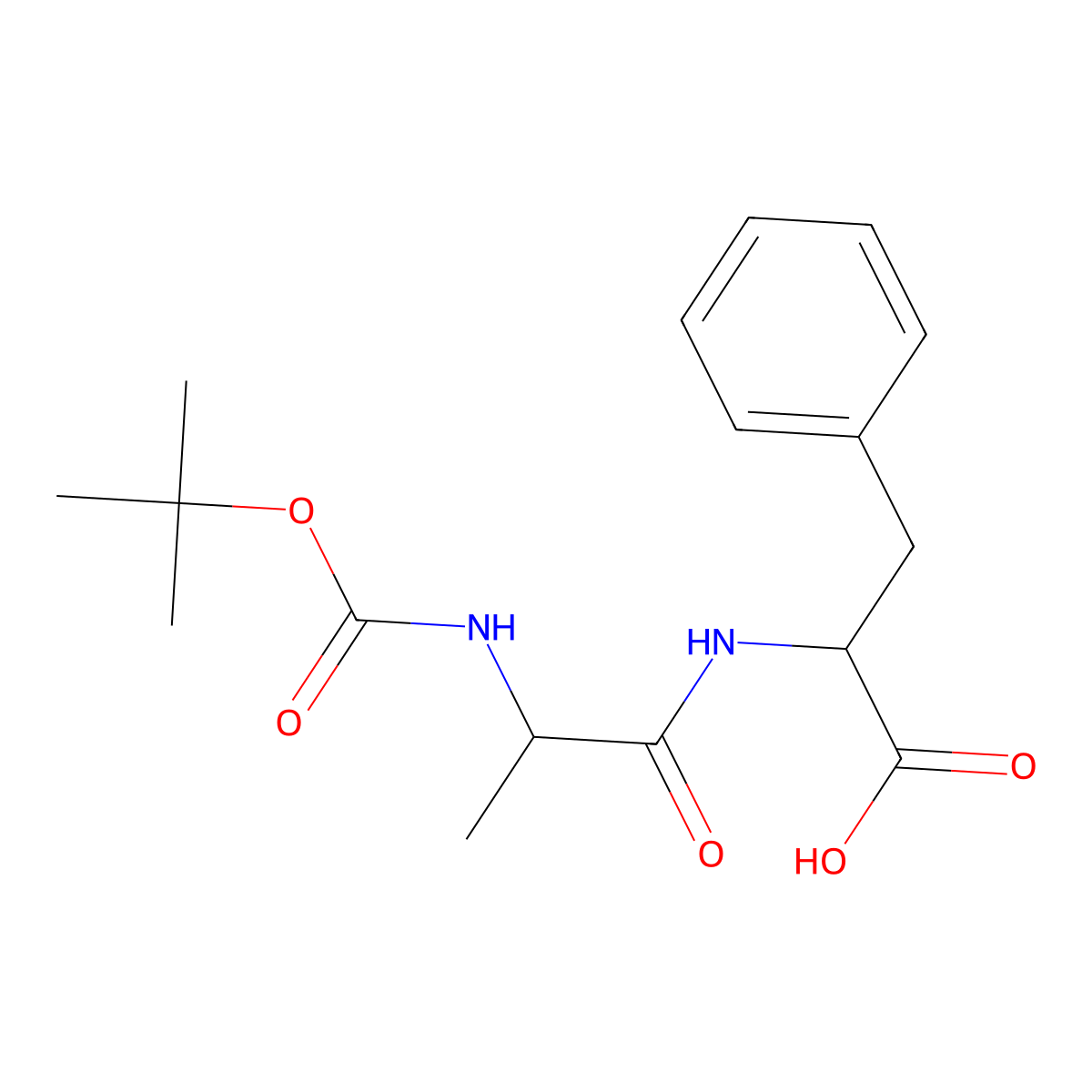 Boc-Ala-Phe-OH molecular structure, CAS 2448-58-0