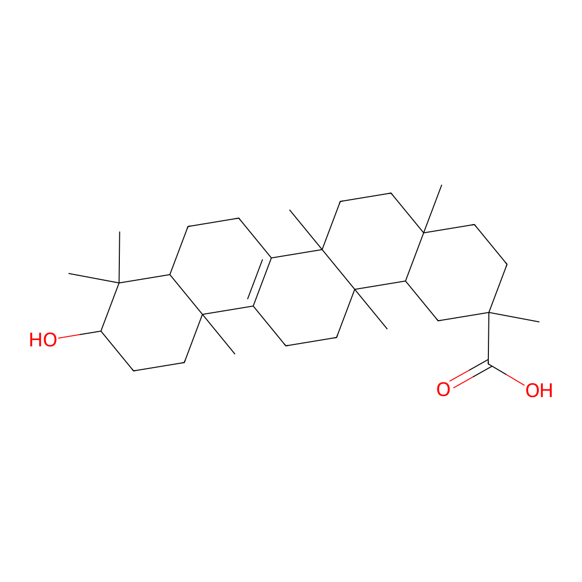 Bryonolic Acid molecular structure, CAS 24480-45-3