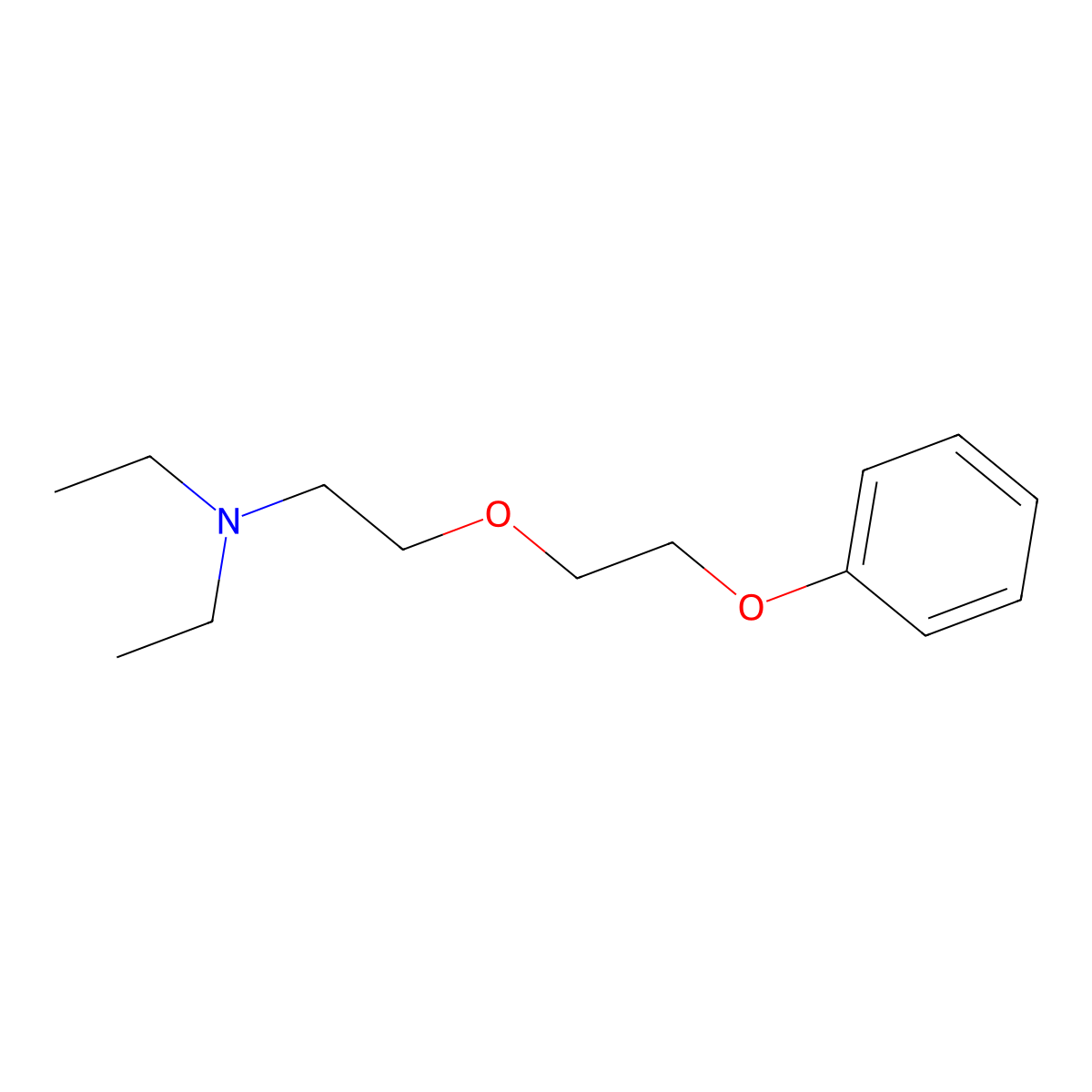 Triethylamine, 2-(2-phenoxyethoxy)- molecular structure, CAS 24480-59-9