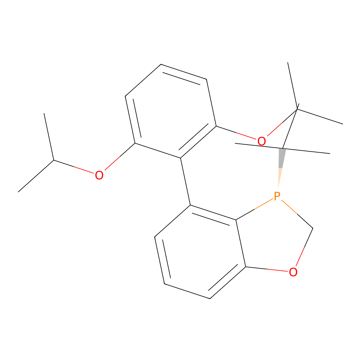 (S)-3-(tert-Butyl)-4-(2,6-diisopropoxyphenyl)-2,3-dihydrobenzo[d][1,3]oxaphosphole molecular structure, CAS 2448341-44-2