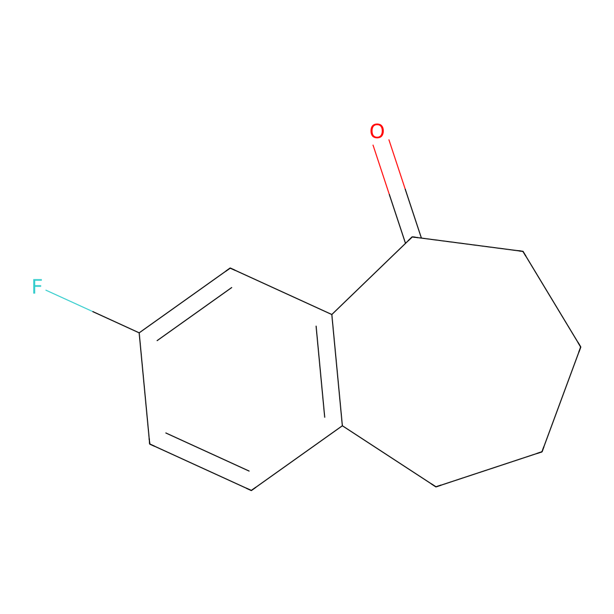 8-Fluoro-1-benzosuberone molecular structure, CAS 24484-21-7
