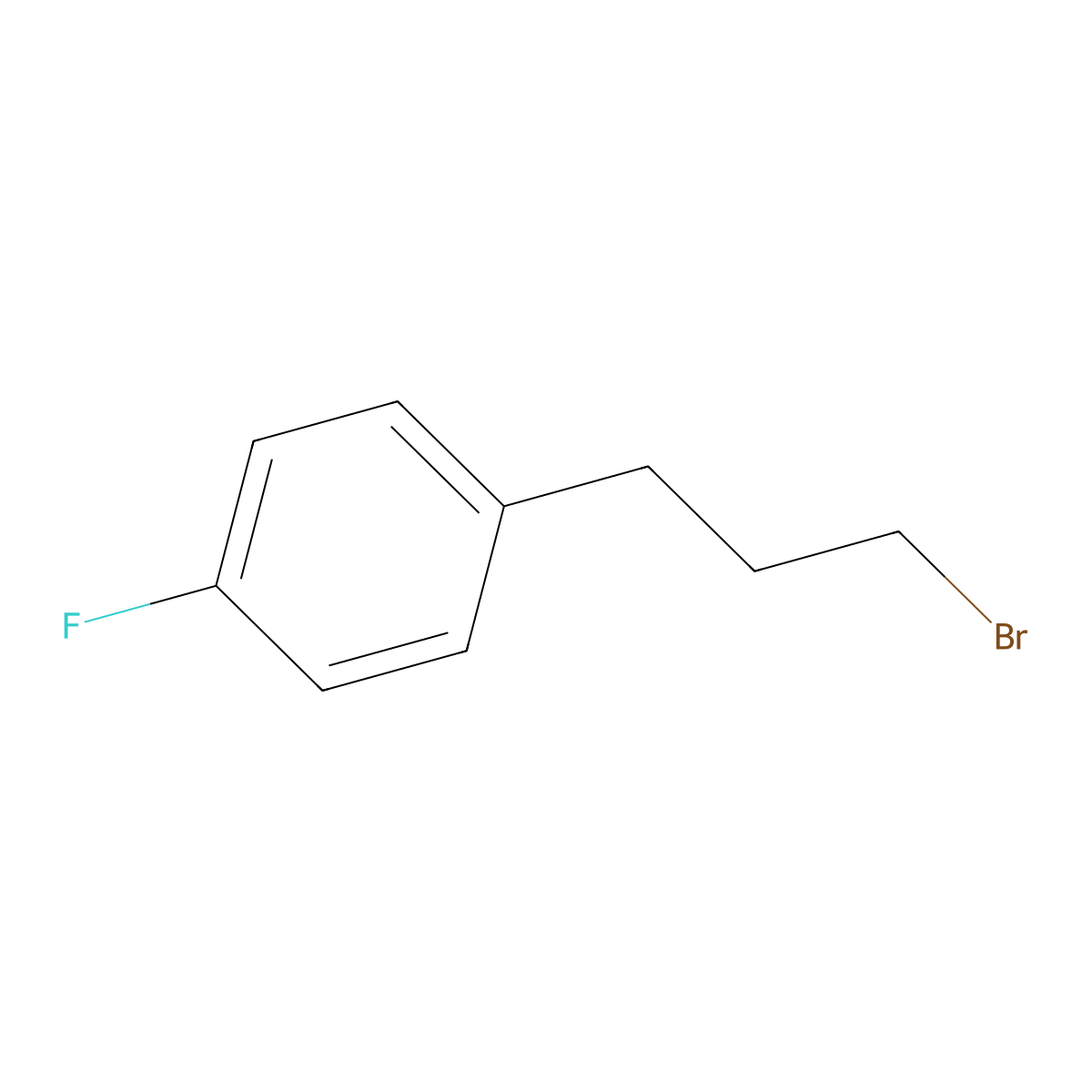 1-(3-Bromopropyl)-4-fluorobenzene molecular structure, CAS 24484-55-7