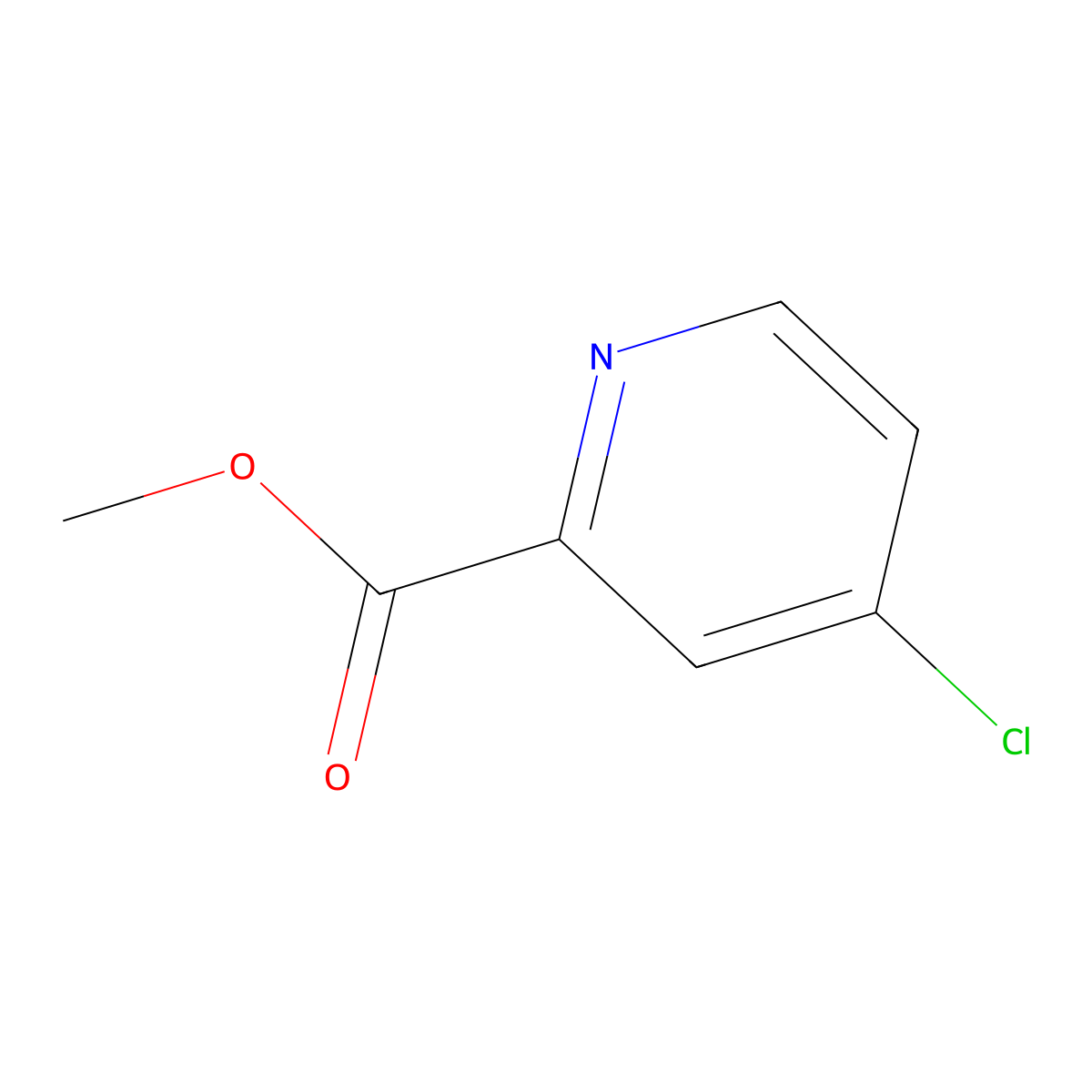 Methyl 4-Chloropicolinate molecular structure, CAS 24484-93-3