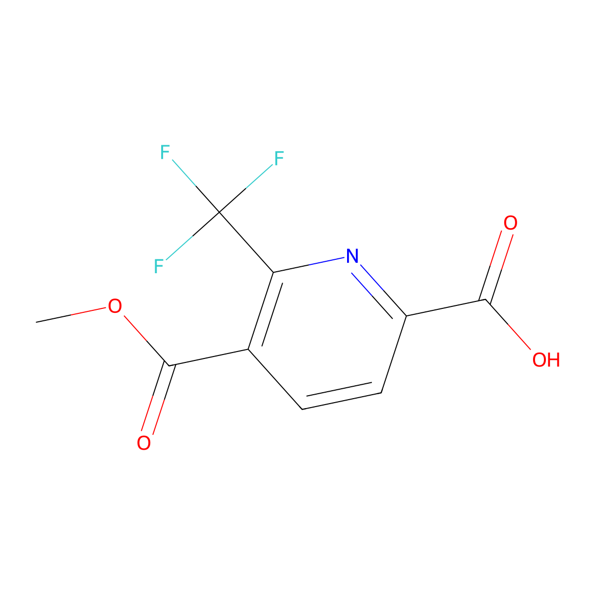 5-(Methoxycarbonyl)-6-(trifluoromethyl)pyridine-2-carboxylicacid molecular structure, CAS 2448424-75-5