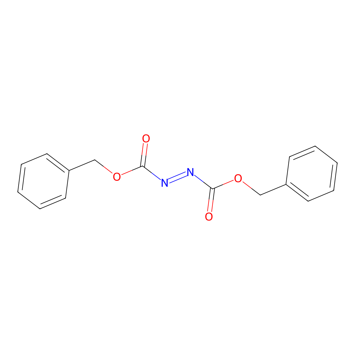 1,2-Bis(phenylmethyl) 1,2-diazenedicarboxylate molecular structure, CAS 2449-05-0