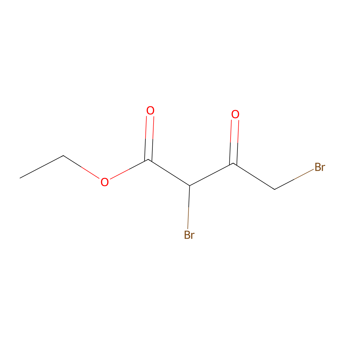 Ethyl 2,4-dibromo-3-oxobutanoate molecular structure, CAS 24499-76-1