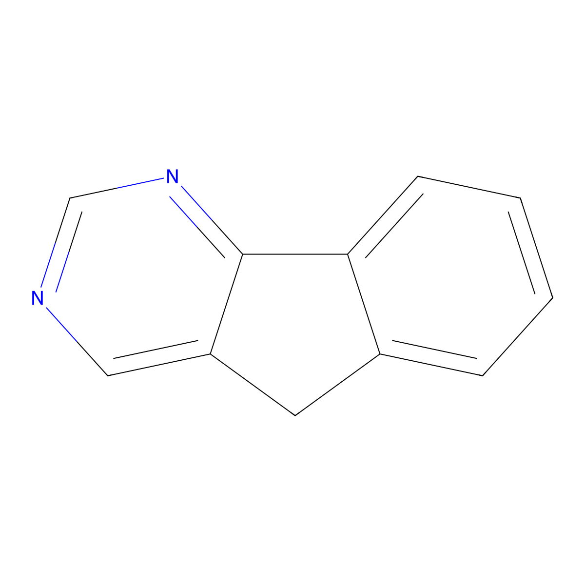 5H-indeno[1,2-d]pyrimidine molecular structure, CAS 245-02-3
